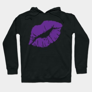 KISSING LIPS-PURE VIOLET Hoodie